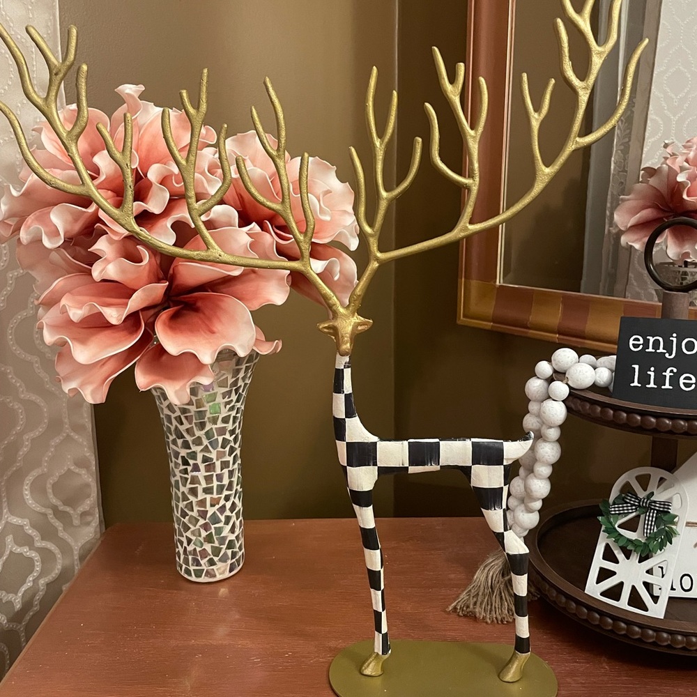 MacKenzie Childs Inspired Wrought Iron Christmas Reindeer